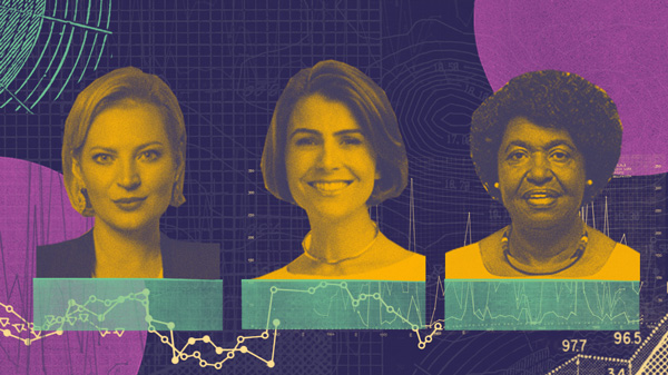 Joice Hasselmann (PSL); de Porto Alegre, Manuela D'Ávila (PCdoB); e do Rio de Janeiro, Benedita da Silva (PT)