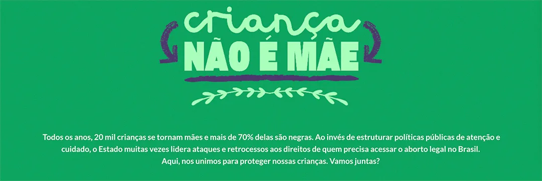 crianca nao é mae